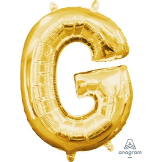 Picture of MINI SHAPE LETTER G  - GOLD (AIR FILLED)