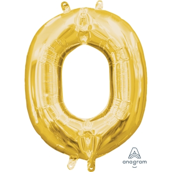 Picture of MINI SHAPE LETTER O  - GOLD (AIR FILLED)