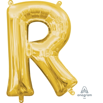 Image de MINI SHAPE LETTER R - GOLD (AIR FILLED)