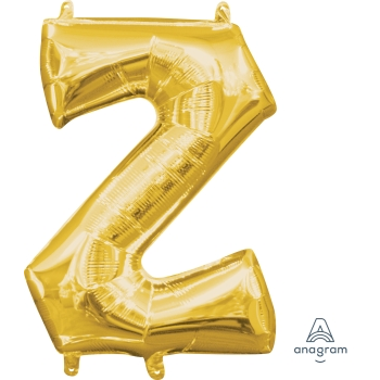Image de MINI SHAPE LETTER Z  - GOLD (AIR FILLED)