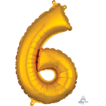 Picture of MINI SHAPE NUMBER 6  - GOLD (AIR FILLED)