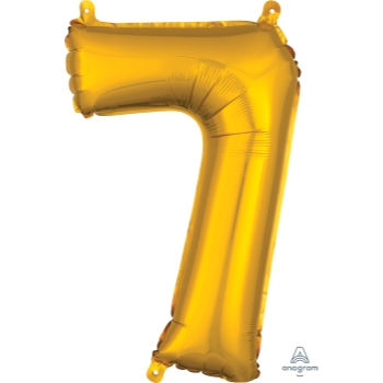 Image de MINI SHAPE NUMBER 7  - GOLD (AIR FILLED)