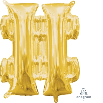 Image de MINI SHAPE SYMBOL #  - GOLD (AIR FILLED)