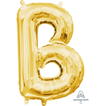 Image de MINI SHAPE LETTER B  - GOLD (AIR FILLED)