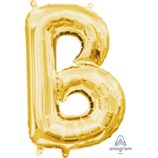 Picture of MINI SHAPE LETTER B  - GOLD (AIR FILLED)