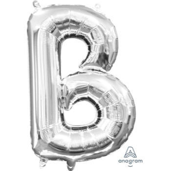 Image de MINI SHAPE LETTER B  - SILVER (AIR FILLED)