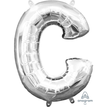 Image de MINI SHAPE LETTER C  - SILVER (AIR FILLED)