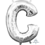 Image de MINI SHAPE LETTER C  - SILVER (AIR FILLED)