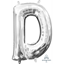 Image de MINI SHAPE LETTER D  - SILVER (AIR FILLED)