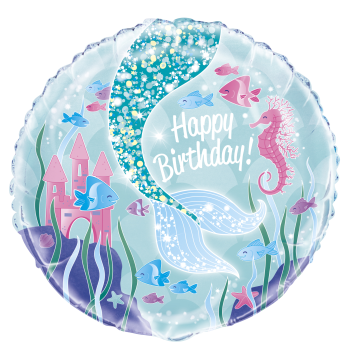 Image de 18" FOIL - MERMAID BIRTHDAY