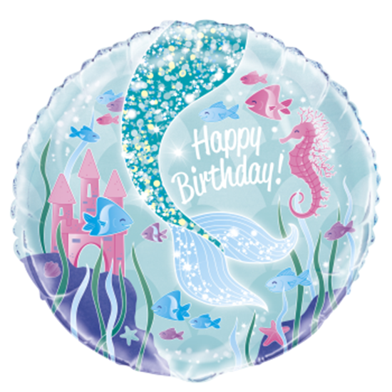 Picture of 18" FOIL - MERMAID BIRTHDAY