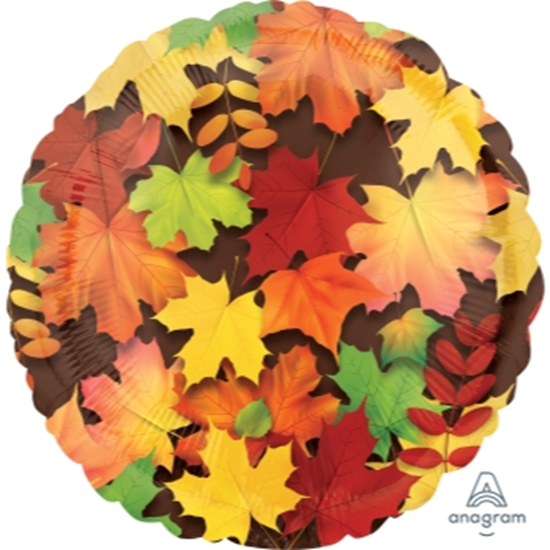 Picture of 18" FOIL BALLOON - COLORFUL LEAVES