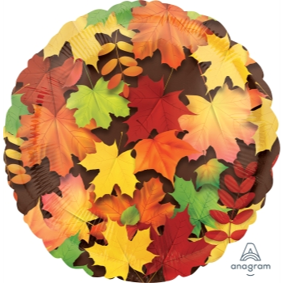 Image sur 18" FOIL BALLOON - COLORFUL LEAVES