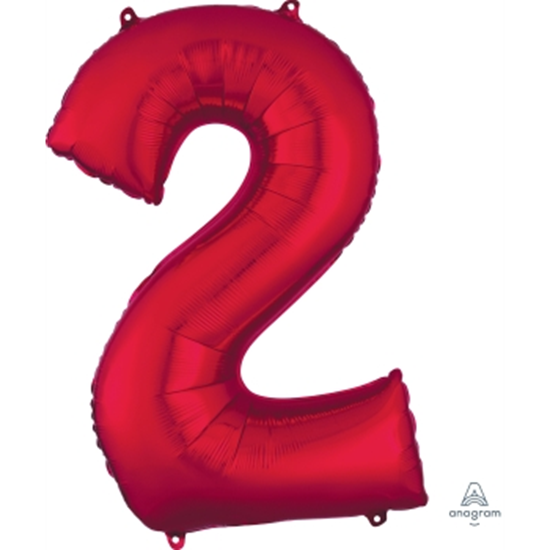 Image sur 34'' NUMBER 2 SUPERSHAPE - RED