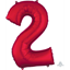 Picture of 34'' NUMBER 2 SUPERSHAPE - RED