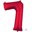 Image de 34'' NUMBER 7 SUPERSHAPE - RED
