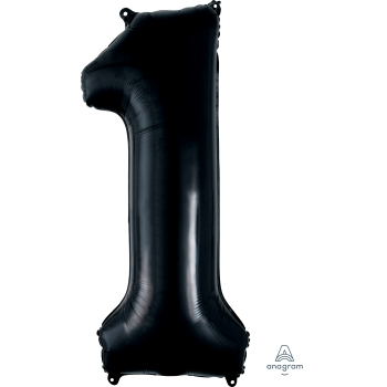 Picture of 34'' NUMBER 1 SUPERSHAPE - BLACK