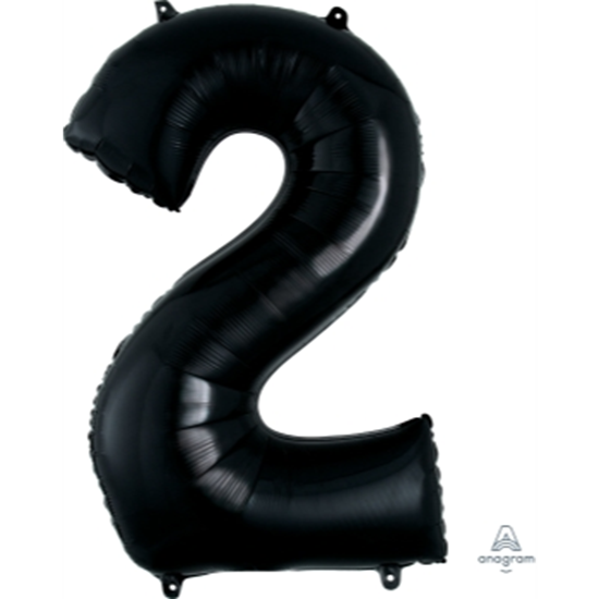 Picture of 34'' NUMBER 2 SUPERSHAPE - BLACK