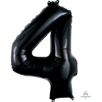Picture of 34'' NUMBER 4 SUPERSHAPE - BLACK