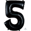 Picture of 34'' NUMBER 5 SUPERSHAPE - BLACK