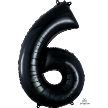 Image de 34'' NUMBER 6 SUPERSHAPE - BLACK