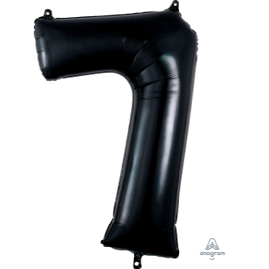 Picture of 34'' NUMBER 7 SUPERSHAPE - BLACK