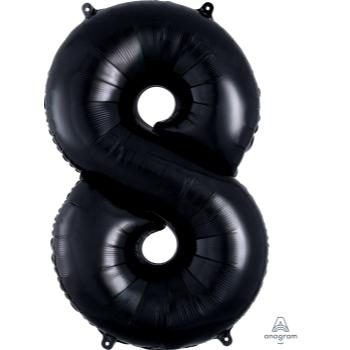 Image de 34'' NUMBER 8 SUPERSHAPE - BLACK