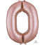 Picture of 34'' NUMBER 0 SUPERSHAPE - ROSE GOLD