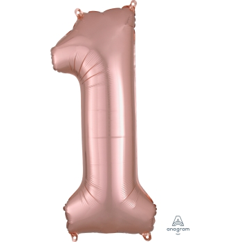 Image de 34'' NUMBER 1 SUPERSHAPE - ROSE GOLD