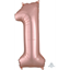 Picture of 34'' NUMBER 1 SUPERSHAPE - ROSE GOLD
