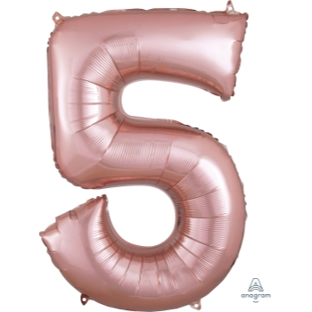 Image de 34'' NUMBER 5 SUPERSHAPE - ROSE GOLD