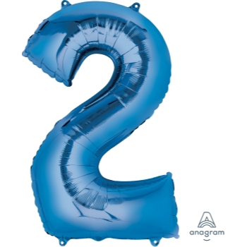 Image de 34'' NUMBER 2 SUPERSHAPE - BLUE