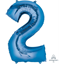 Picture of 34'' NUMBER 2 SUPERSHAPE - BLUE