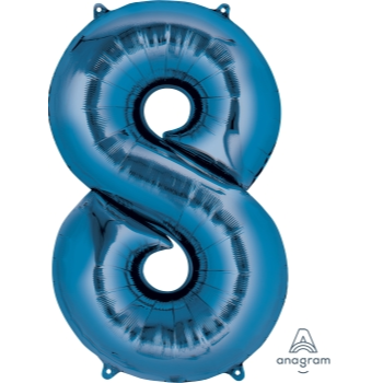 Image de 34'' NUMBER 8 SUPERSHAPE - BLUE