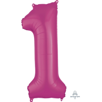 Image de 34'' NUMBER 1 SUPERSHAPE - PINK