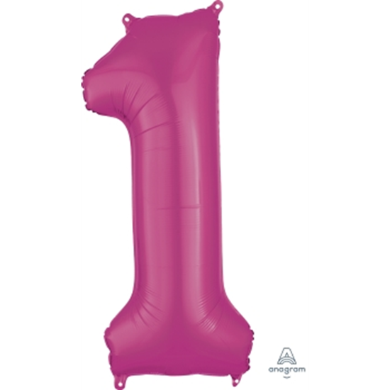 Picture of 34'' NUMBER 1 SUPERSHAPE - PINK