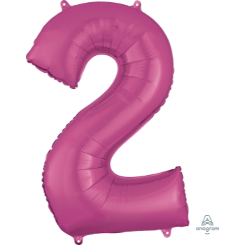 Picture of 34'' NUMBER 2 SUPERSHAPE - PINK