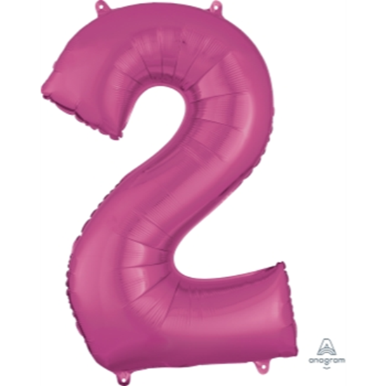 Picture of 34'' NUMBER 2 SUPERSHAPE - PINK