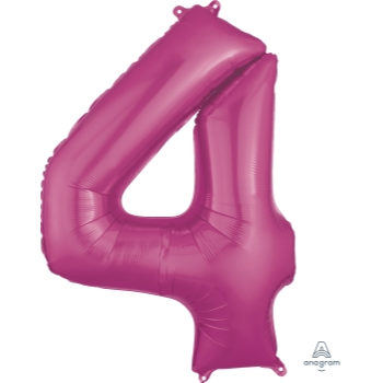 Image de 34'' NUMBER 4 SUPERSHAPE - PINK