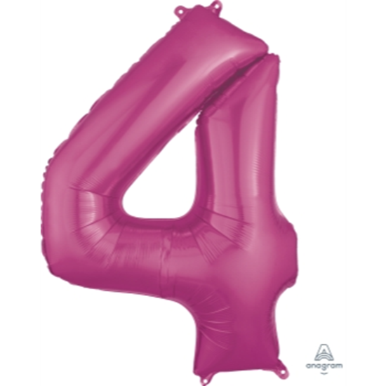 Picture of 34'' NUMBER 4 SUPERSHAPE - PINK