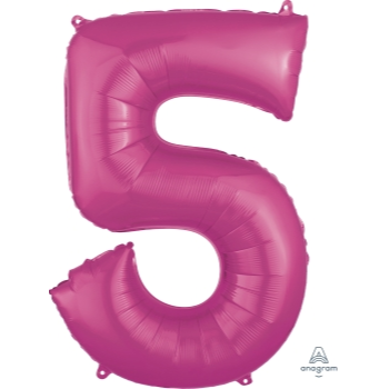 Image de 34'' NUMBER 5 SUPERSHAPE - PINK