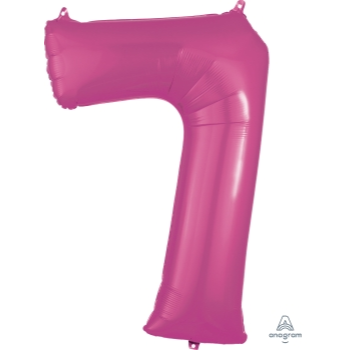 Picture of 34'' NUMBER 7 SUPERSHAPE - PINK