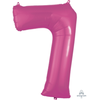 Image de 34'' NUMBER 7 SUPERSHAPE - PINK
