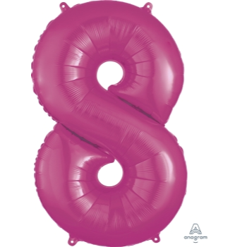 Image de 34'' NUMBER 8 SUPERSHAPE - PINK