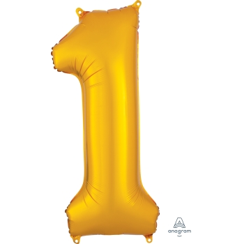 Image de 34'' NUMBER 1 SUPERSHAPE - GOLD