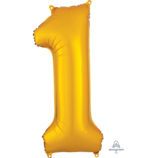 Picture of 34'' NUMBER 1 SUPERSHAPE - GOLD