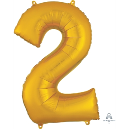 Picture of 34'' NUMBER 2 SUPERSHAPE - GOLD