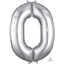 Image de 34'' NUMBER 0 SUPERSHAPE - SILVER