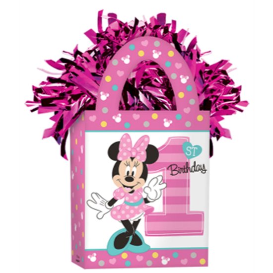 Picture of MINNIE MOUSE 1ST BIRTHDAY BALLOON WEIGHT
