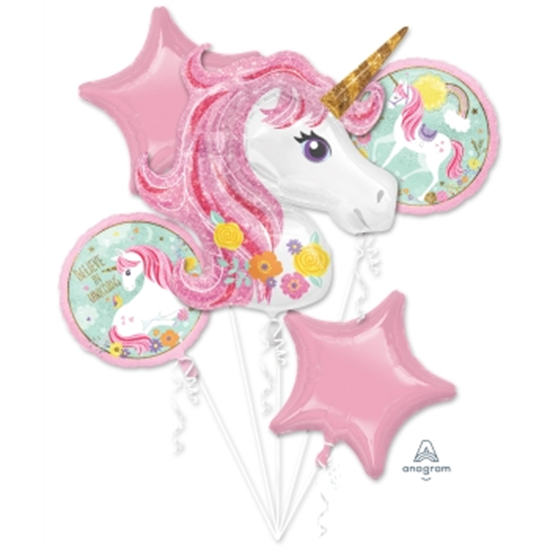 Picture of UNICORN MAGICAL FOIL BALLOON BOUQUET